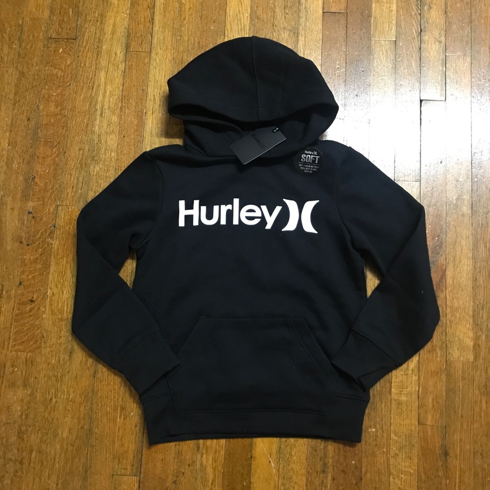 Hurley Boys Fleeced Pullover Hoodie - L (14/16)